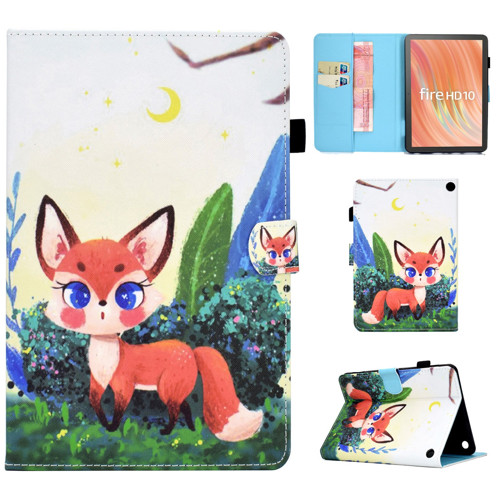 A1 For Amazon Fire HD 10 (2023) Tablet Cover Shockproof Leather Card Holder Stand Case A1 For Amazon Fire HD 10 (2023) Tablet Cover Shockproof Leather Card Holder Stand Case